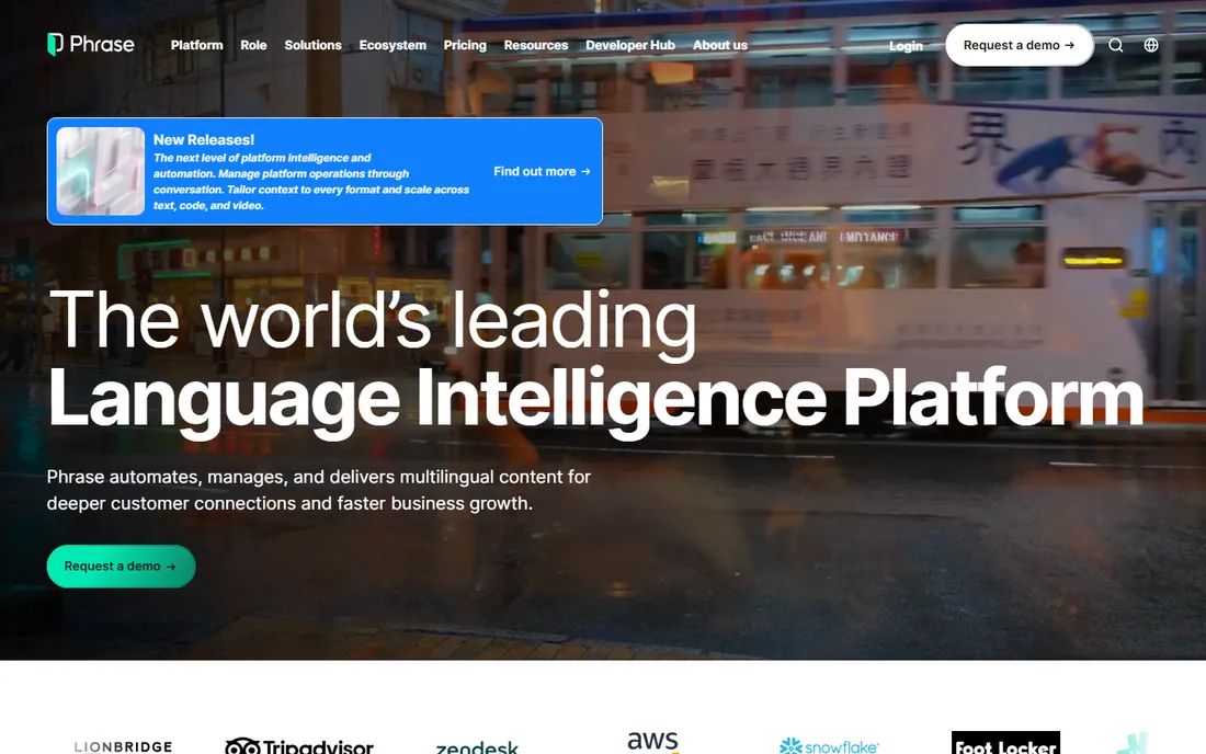Phrase TMS homepage
