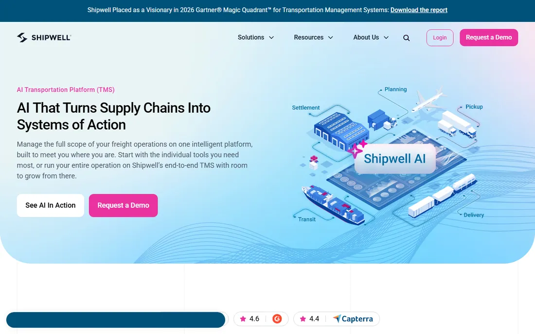 Shipwell homepage