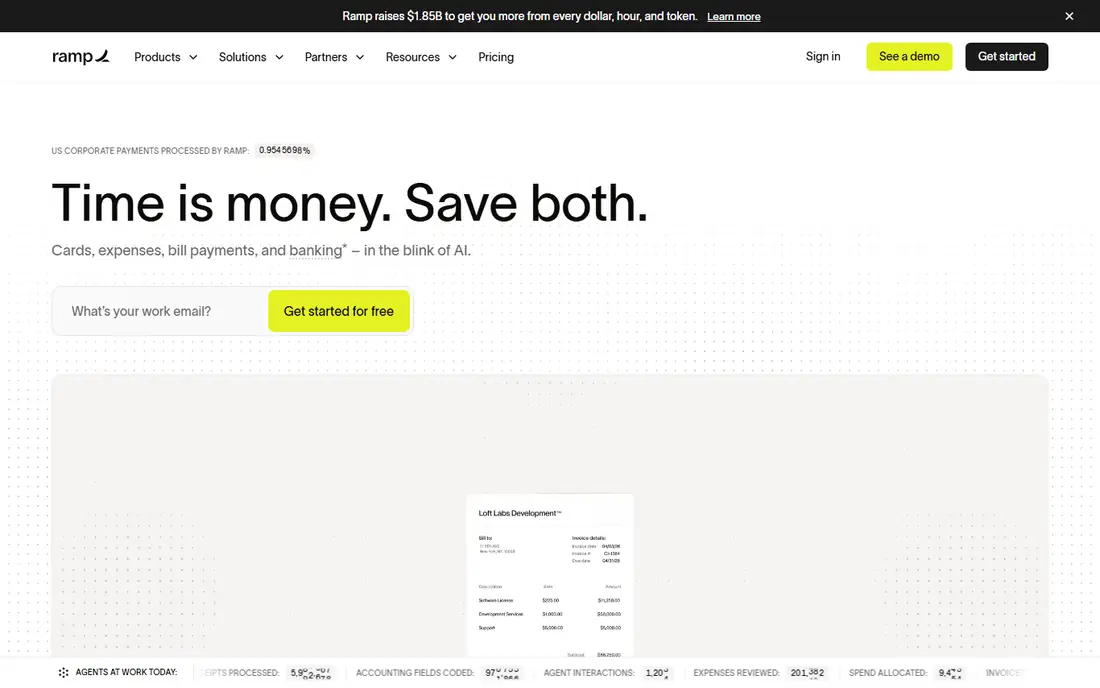 Ramp homepage