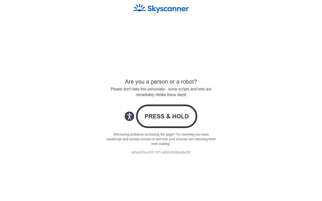 Skyscanner homepage