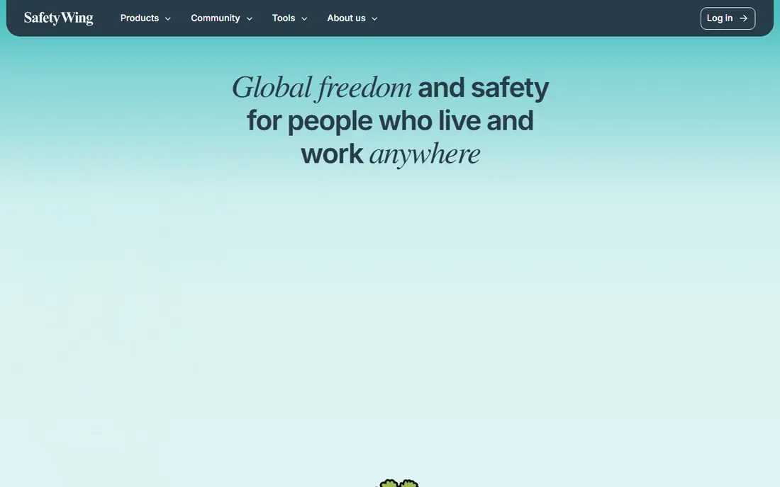 SafetyWing homepage