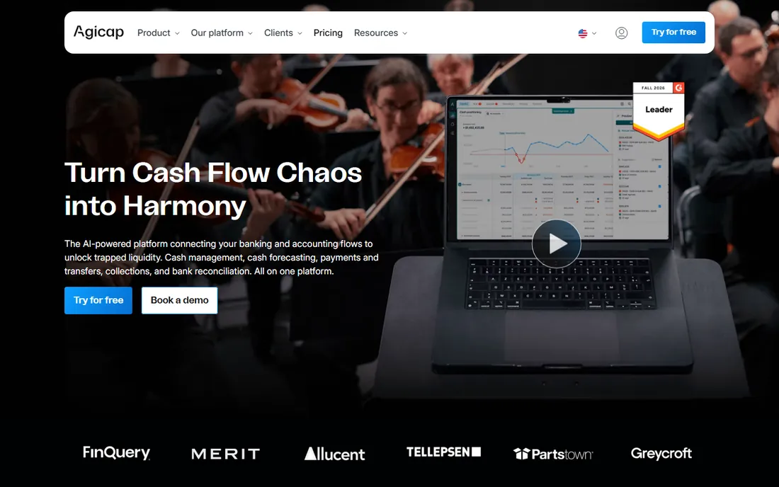 Agicap homepage