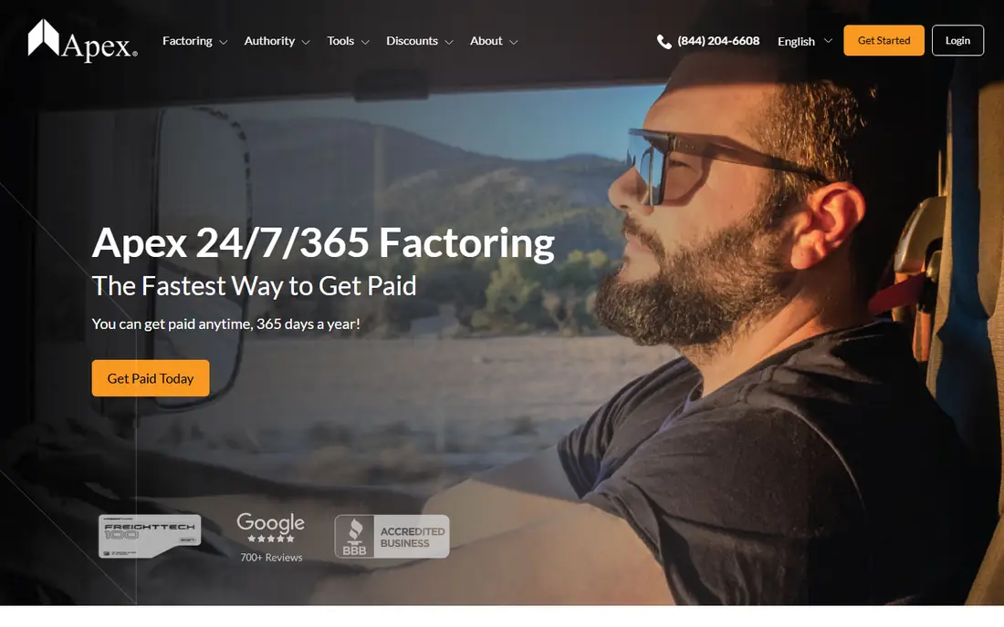 Apex Capital homepage