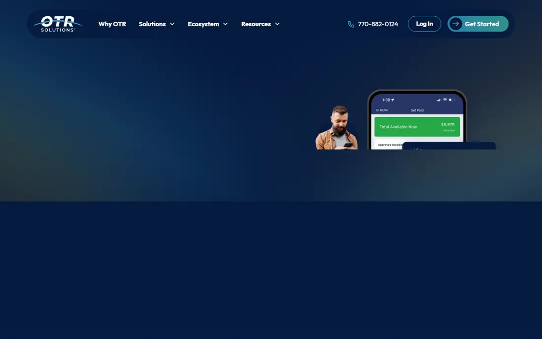 OTR Solutions homepage
