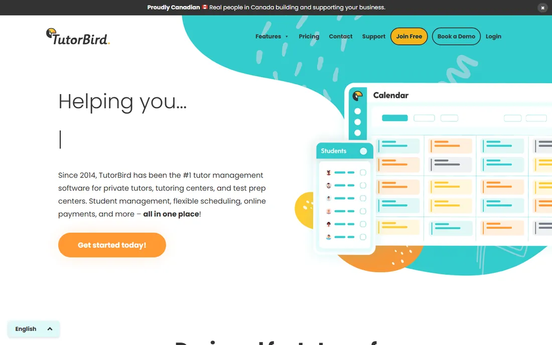 TutorBird homepage