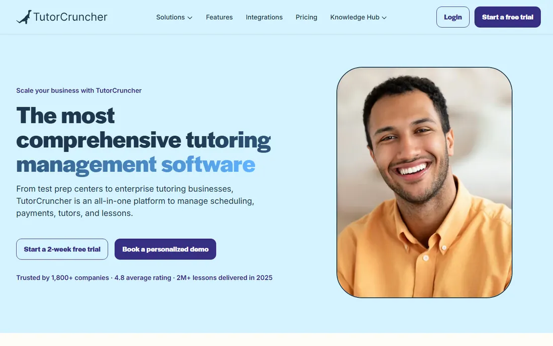 TutorCruncher homepage