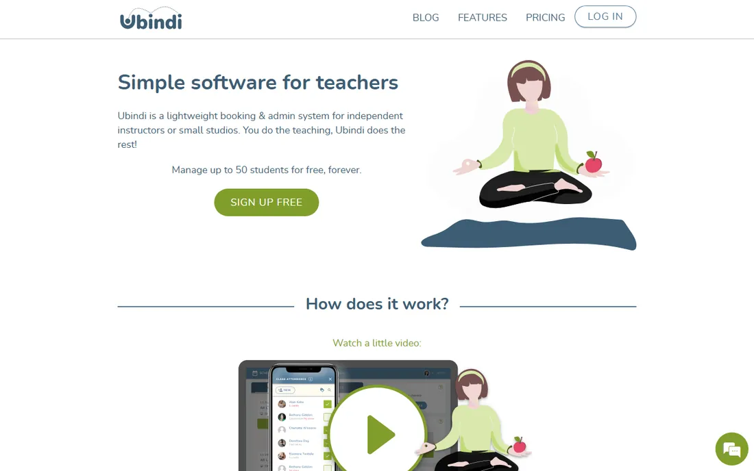 Ubindi homepage
