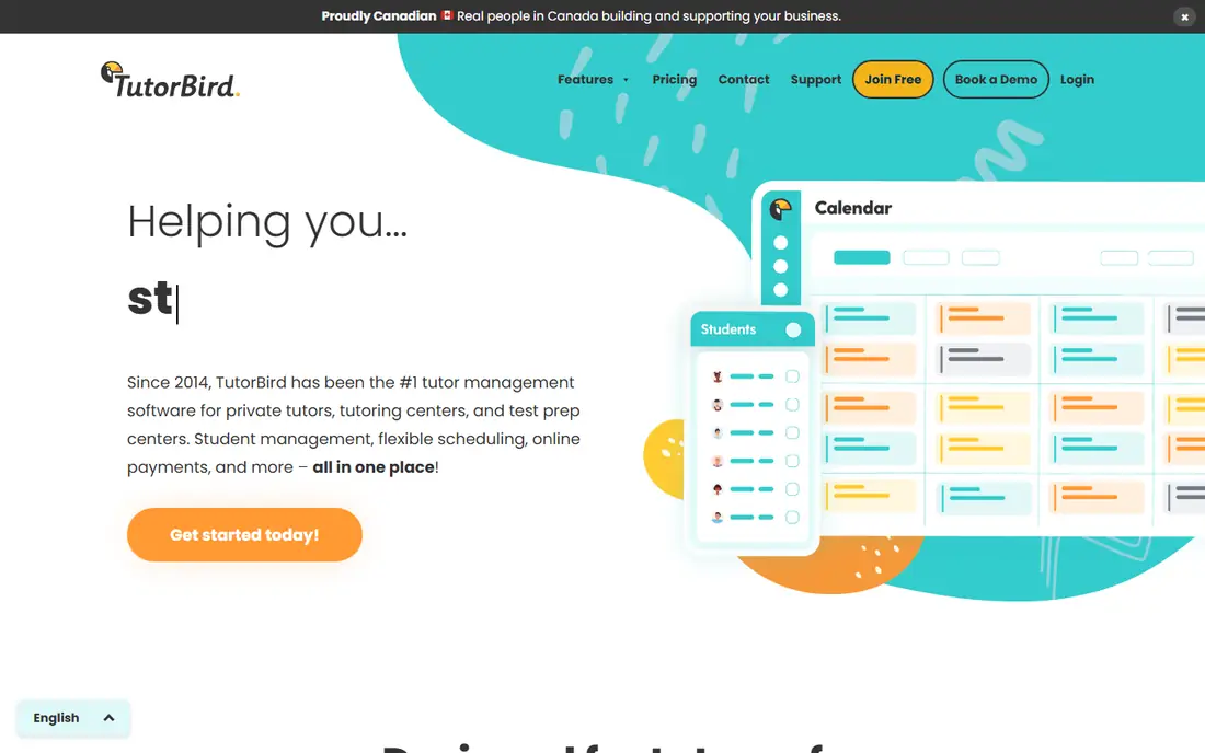 TutorBird homepage