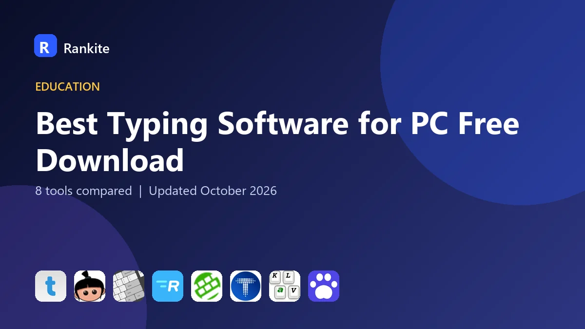 Best Typing Software for PC Free Download in 2026: 8 Tools Compared