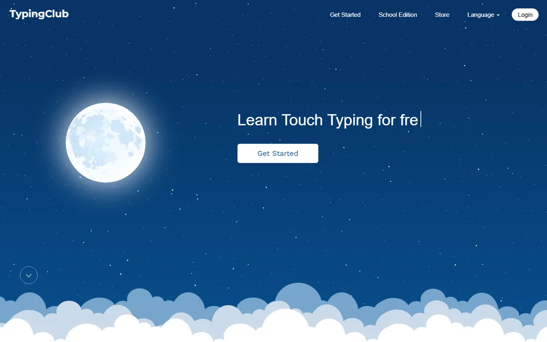 TypingClub homepage