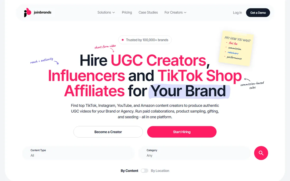 JoinBrands homepage