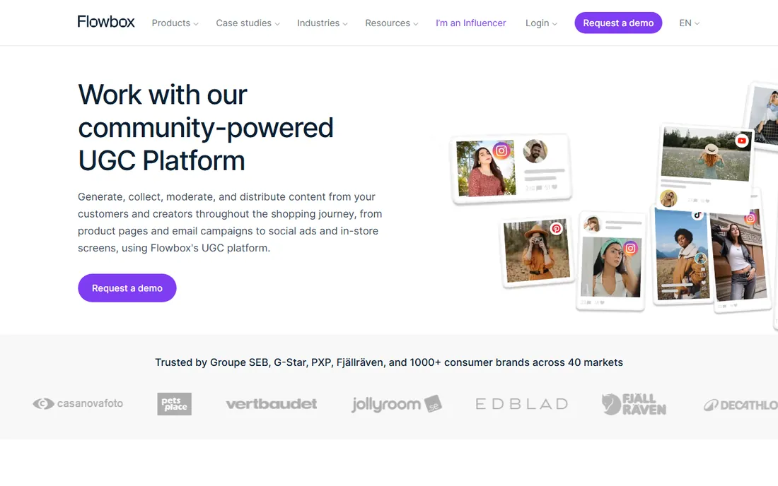 Flowbox homepage