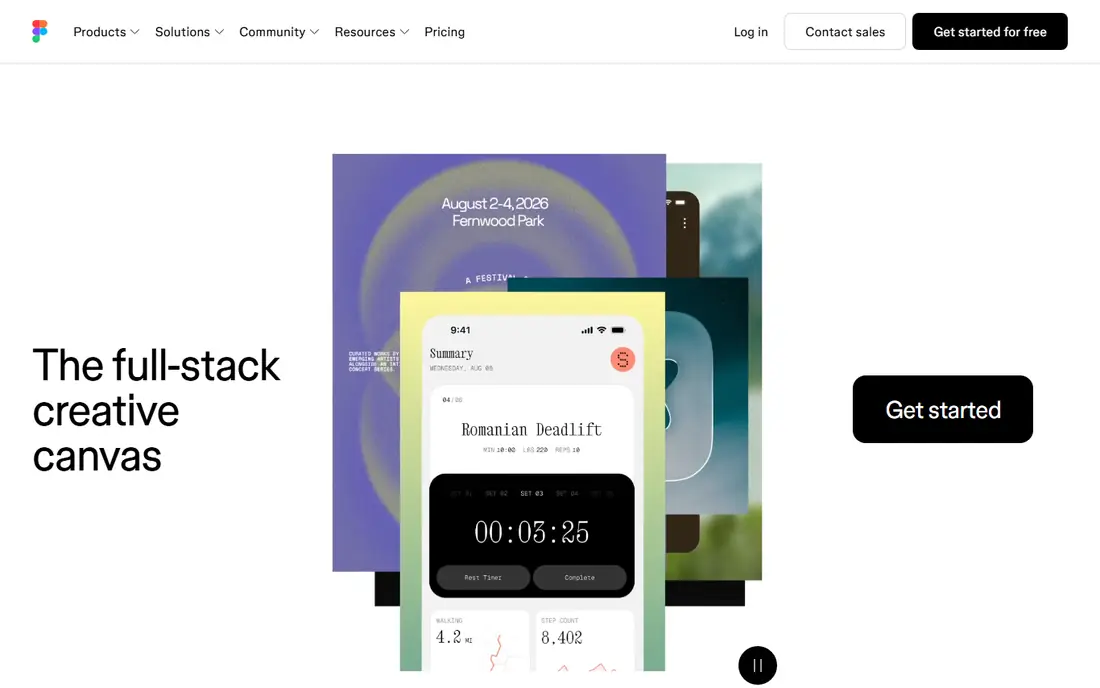 Figma homepage