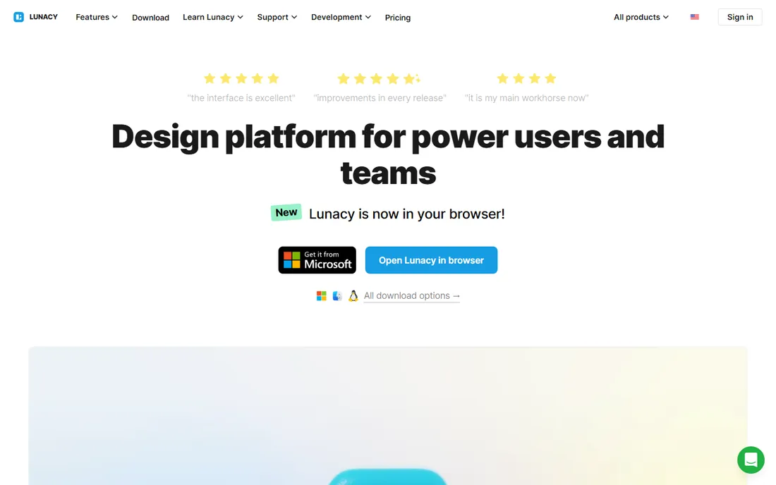 Lunacy homepage