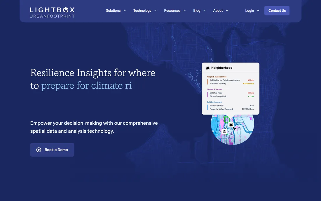 UrbanFootprint homepage