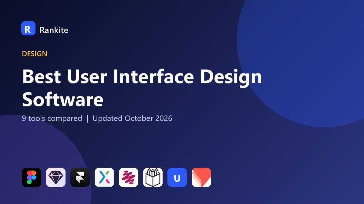 Best User Interface Design Software in 2026: 9 Tools Compared