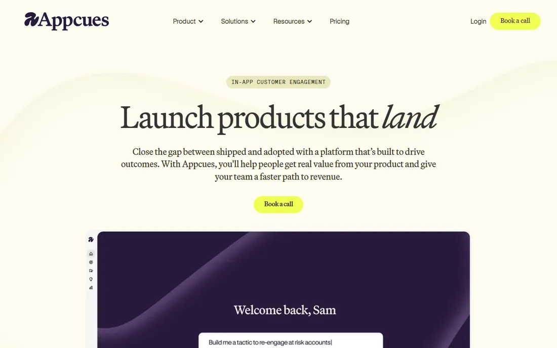 Appcues homepage