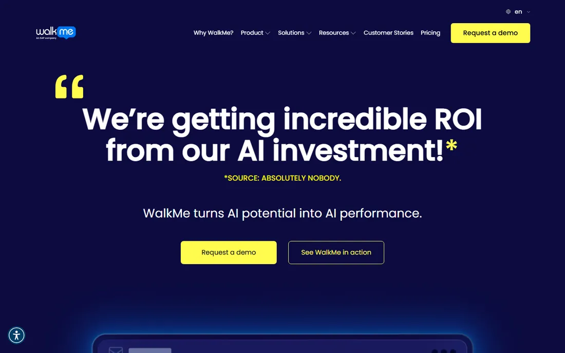 WalkMe homepage
