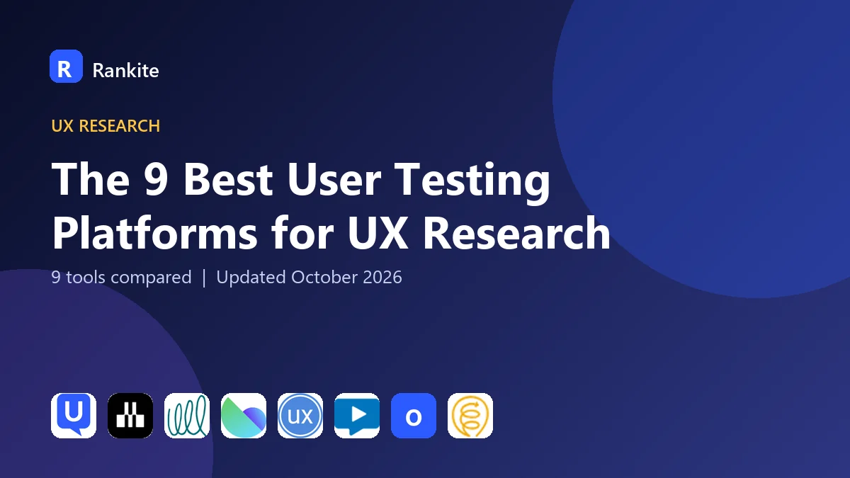 The 9 Best User Testing Platforms for UX Research in 2026