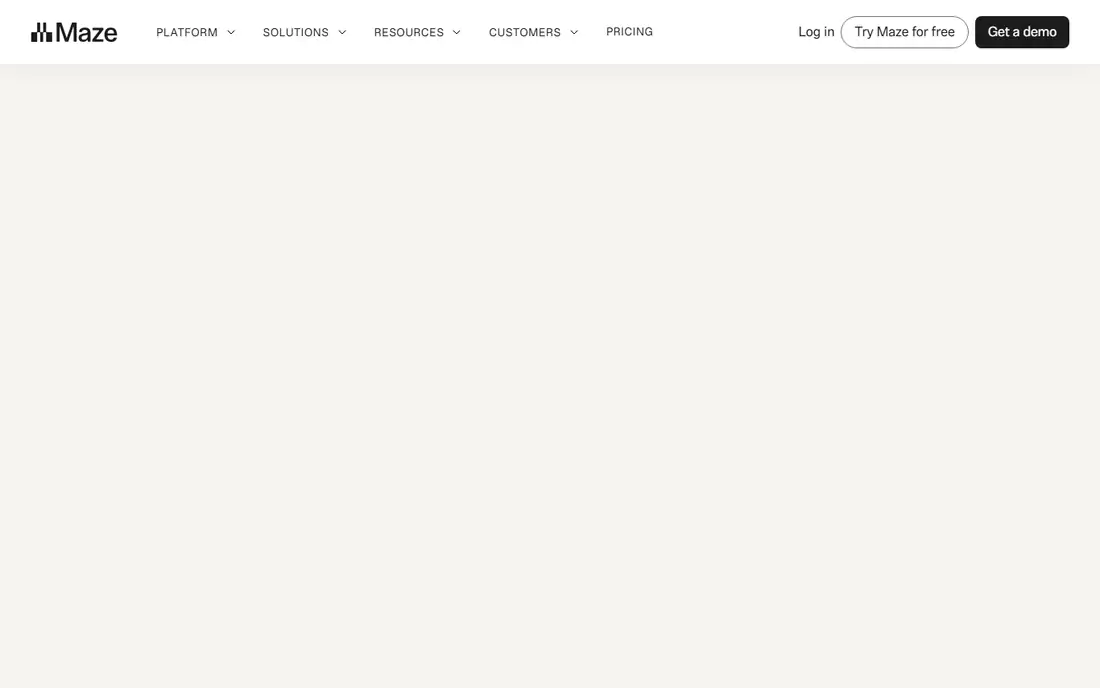 Maze homepage