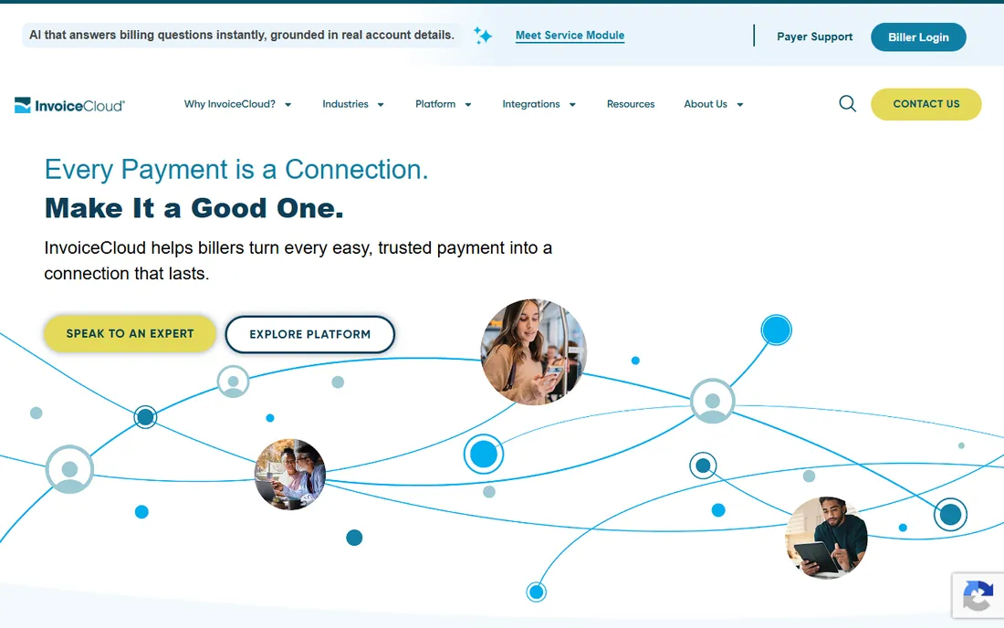 InvoiceCloud homepage