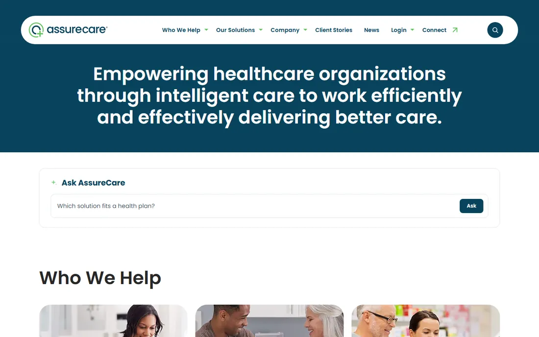 AssureCare homepage