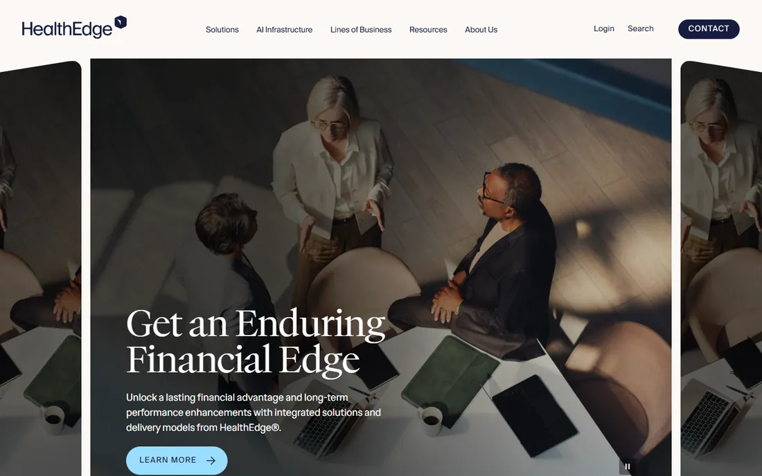 HealthEdge homepage