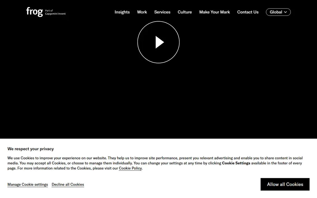frog homepage