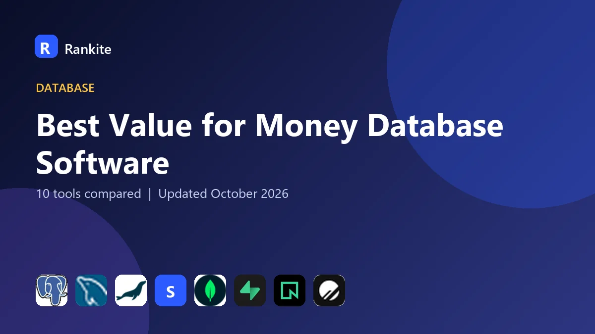 Best Value for Money Database Software in 2026: 10 Tools Compared