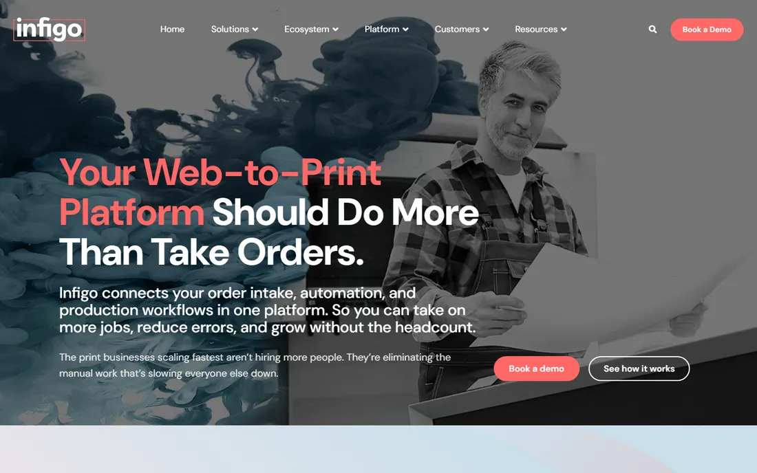 Infigo homepage