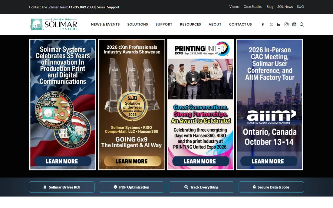 Solimar Systems homepage