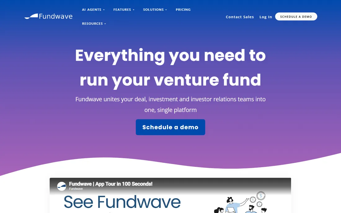 Fundwave homepage