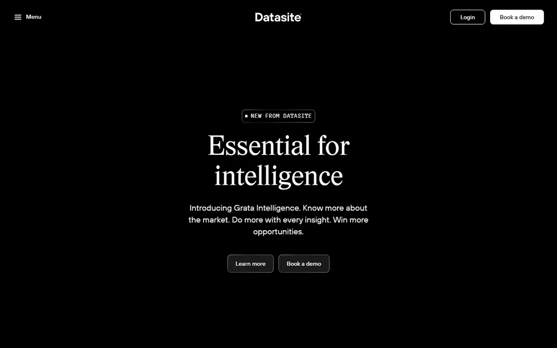 Datasite homepage