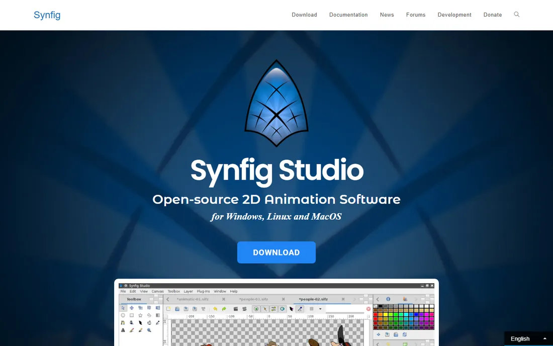 Synfig Studio homepage