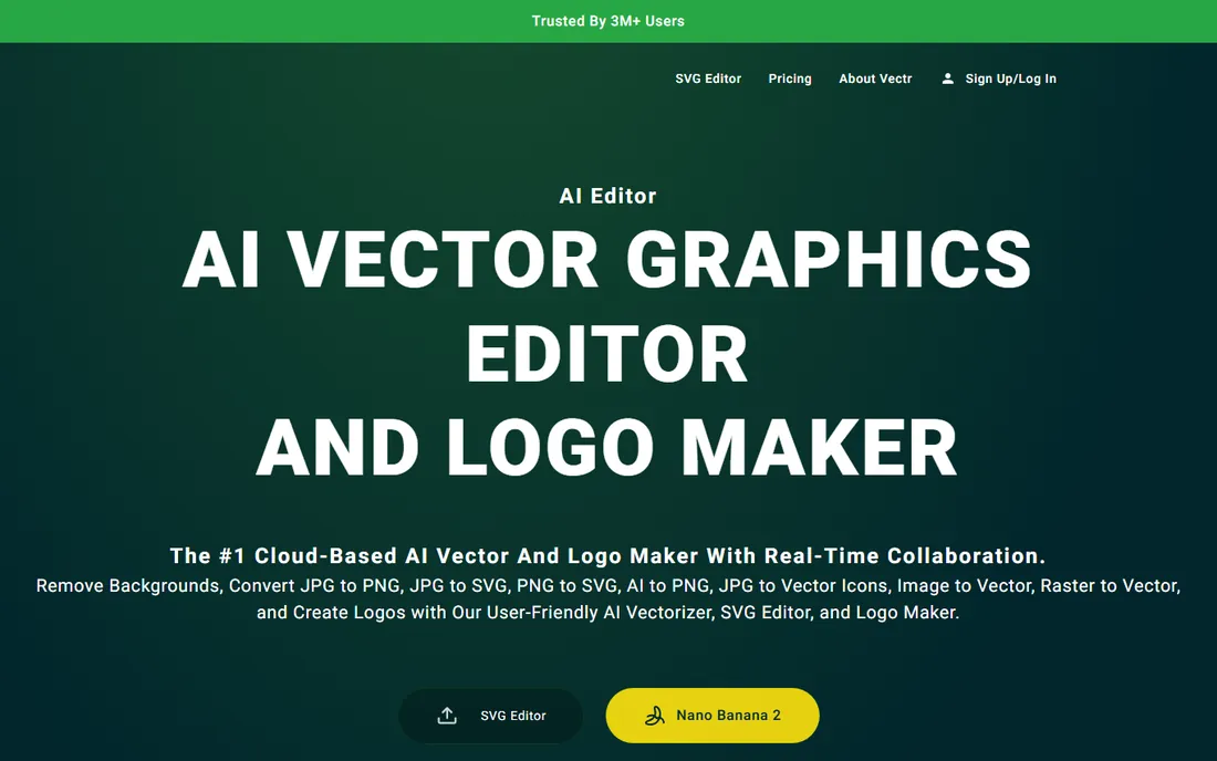 Vectr homepage