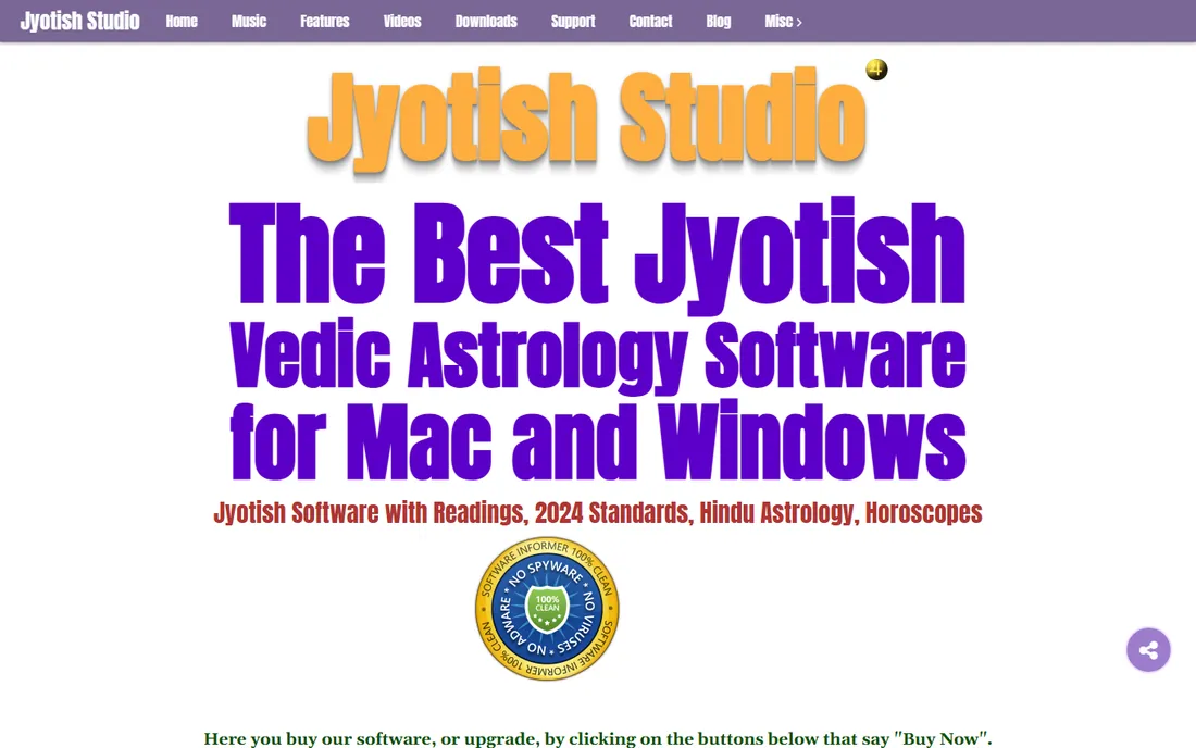 Goravani Jyotish Studio homepage