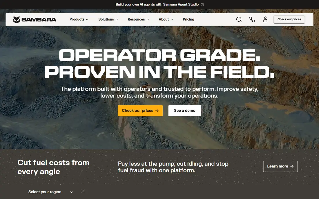 Samsara homepage