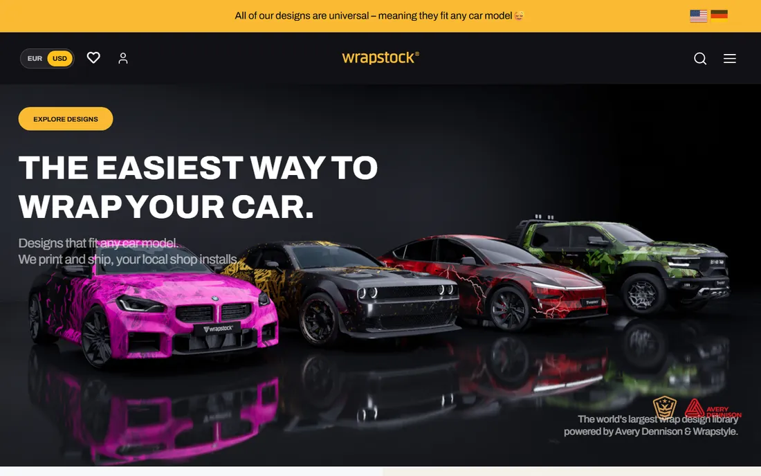 WrapStock homepage