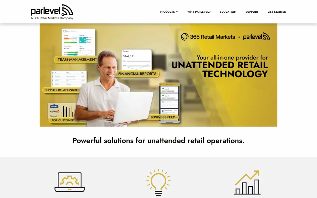 Parlevel homepage