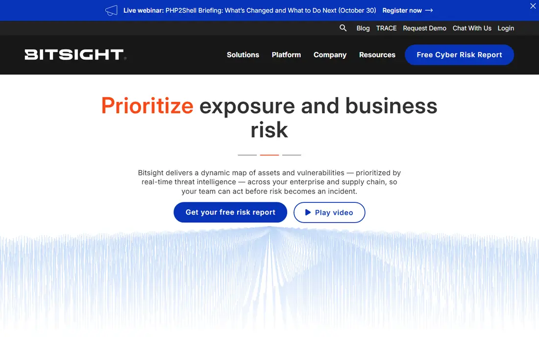 BitSight homepage
