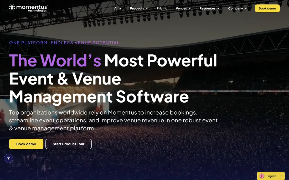 Momentus homepage