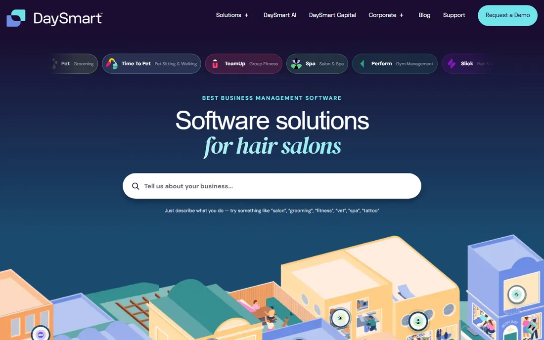 DaySmart Vet homepage