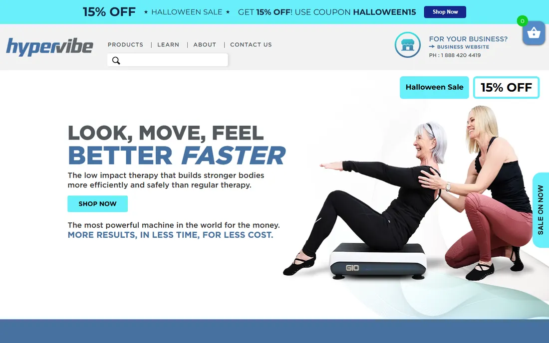 Hypervibe G17 Pro V2 homepage
