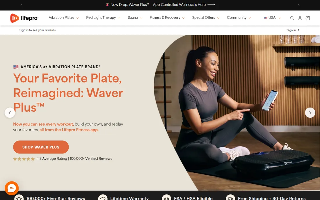 LifePro Rumblex Plus 4D homepage