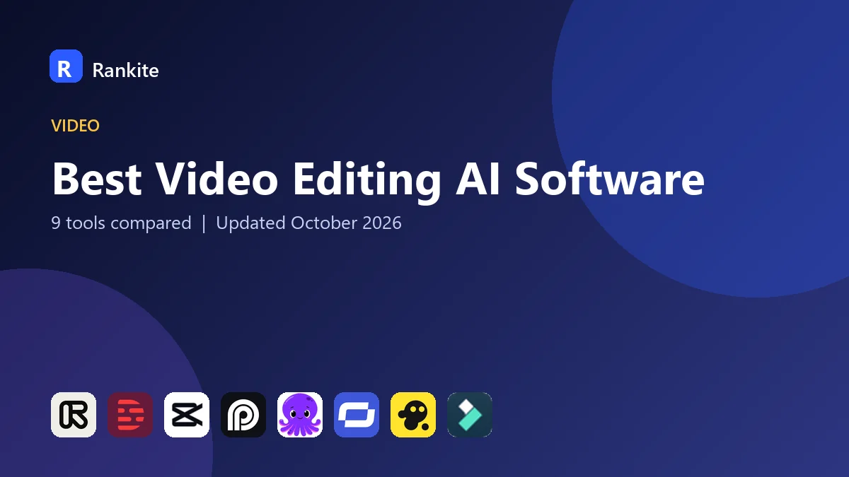 Best Video Editing AI Software in 2026: 9 Tools Compared