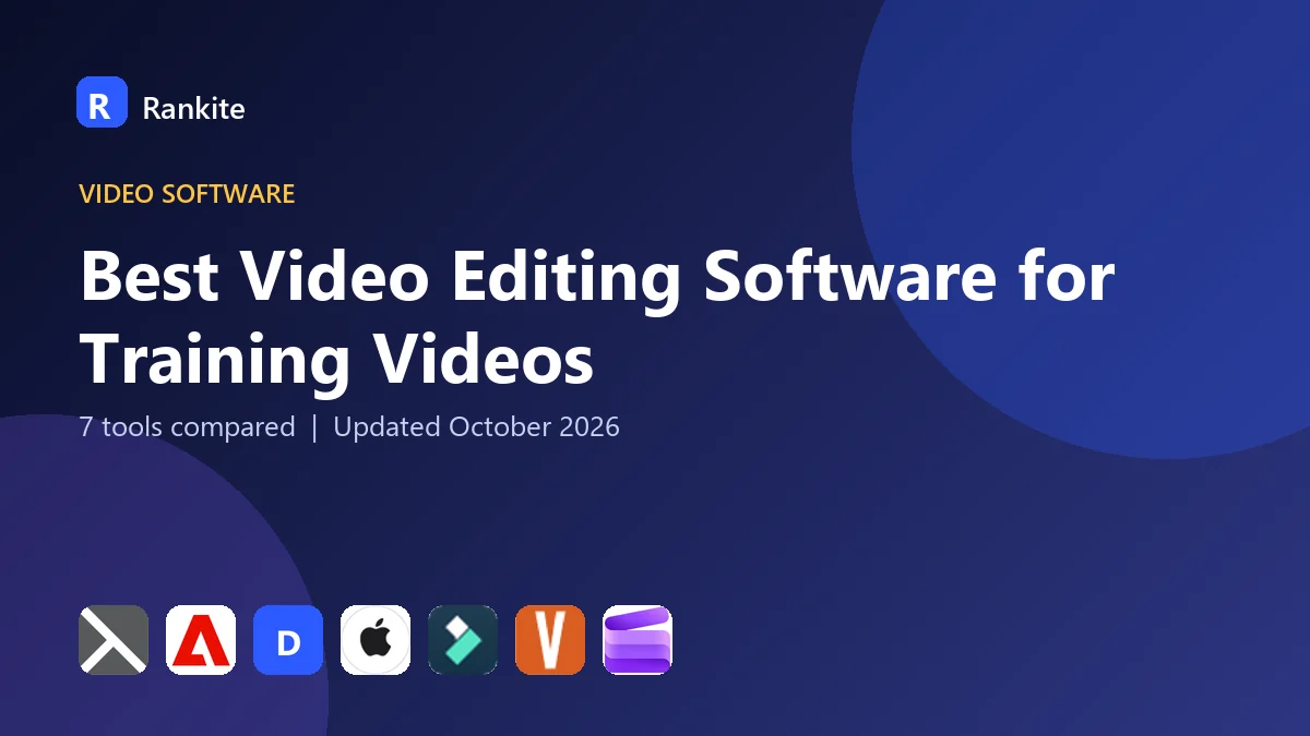 Best Video Editing Software for Training Videos: 7 Tools Compared