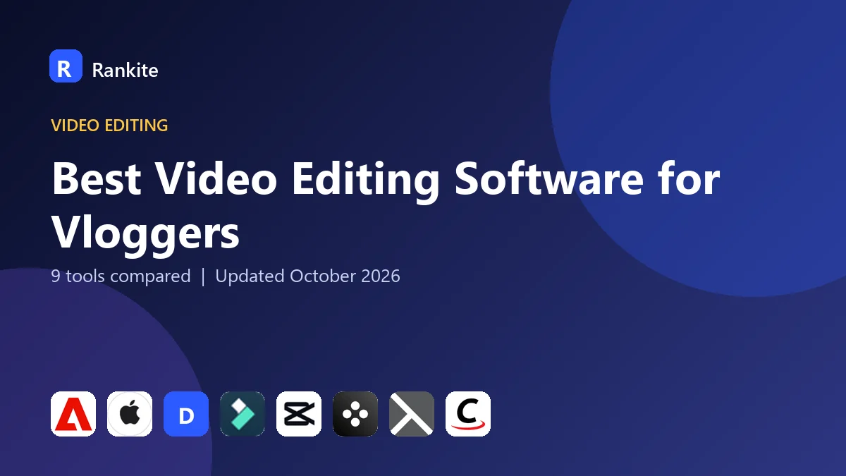 Best Video Editing Software for Vloggers in 2026: 9 Tools Compared