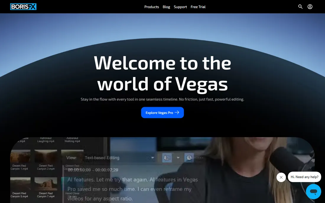 VEGAS Pro homepage