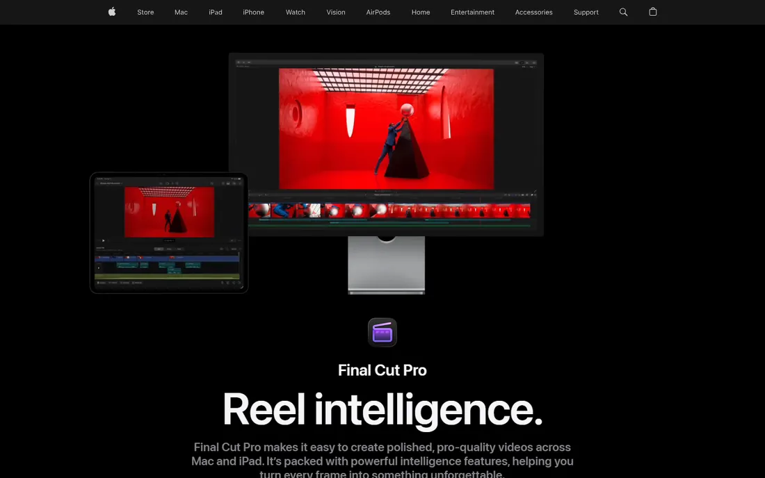 Final Cut Pro homepage