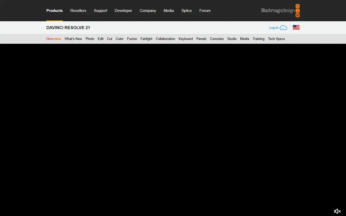 DaVinci Resolve homepage